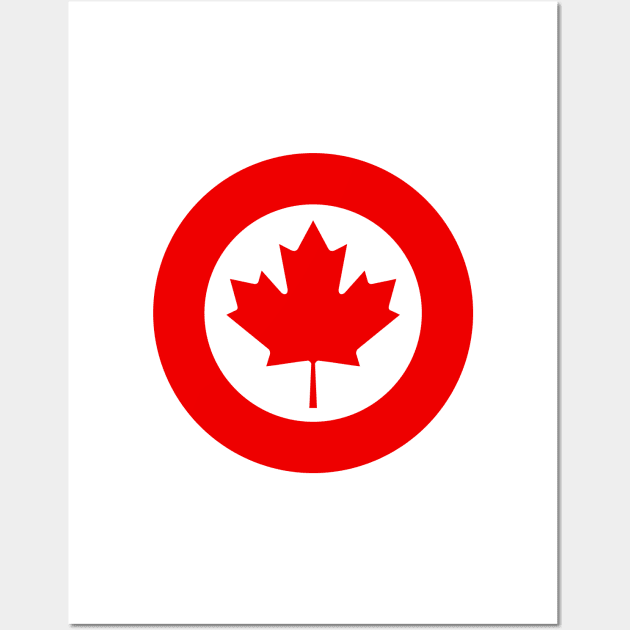 Canadian Roundel Wall Art by OrangeCup